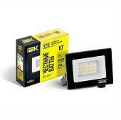 Прожектор СДО 06-10 светодиодный черный IP65 6500K IEK