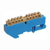 Шина N "ноль" на DIN-изоляторе ШНИ-6х9-10-Д-С IEK