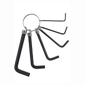 Набор ключей TDM ELECTRIC Гранит HEX на кольце 6 шт. 1.5-6 мм, угл. сталь, блистер (арт.SQ1020-0201)