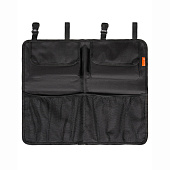 Органайзер на спинку заднего сиденья 2/3 цельный с карманами черный Airline ADOS001