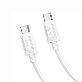 Кабель Hoco X73, Type-C - Type-C, 60 Вт, 3 А, 1 м, белый