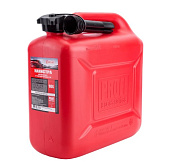 Канистра для топлива в комплекте с крышкой и лейкой красная 10л 3ton