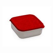 Контейнер 2,7л Flexo красный квадратный