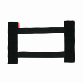 Карман багажный на липучках Fix38 черный