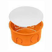 Распаячная коробка СП D80х40мм, крышка, IP20, инд. штрихкод, TDM