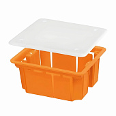 Распаячная коробка СП 92х92х40мм, крышка, IP20, инд. штрихкод, TDM