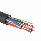 Кабель U/UTP (UTP) 4PR 24AWG САТ5e PE Outdoor информационный витая пара черный (0,48мм медь)