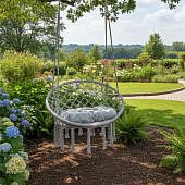 Кресло-гамак подвесное серый JHH023