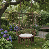 Кресло-гамак подвесное коричневый JHH023