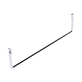 Поперечная штанга для вешалок Larvij, 408 мм, металл, L9707CH-400