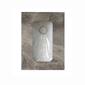 Чаша генуя с встроенным керамическим коленом серый мрамор 600х450х240мм RD-SP70IG