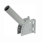 Кронштейн для уличных светильников L=320мм d=48мм с переменным углом серый Эра