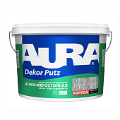 Декоративная штукатурка Aura Dekor Putz Короед, размер зерна 3,0, 25 кг