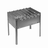 Мангал стальной Костерок 500x300x130мм + 6 шампуров