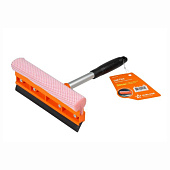 Щетка для мытья стекол с поролоном и водосгоном компактная 30см Airline AB-M-04