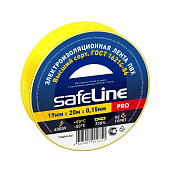 Изолента ПВХ 19мм 20м желтая Safeline