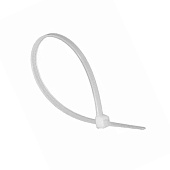 Хомут-стяжка нейлоновый Safeline 2.5 х100 -W -100 белый (100шт)  (1/100шт) /24830