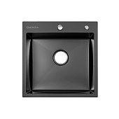 Кухонная мойка Orinza 500х505мм black из нержавеющей стали